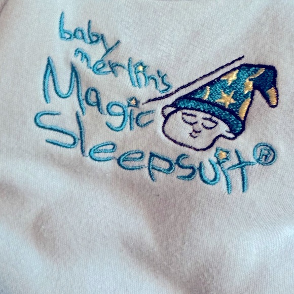 Baby Merlin’s The Magic Sleepsuit, blue, small, like-new - Picture 6 of 8